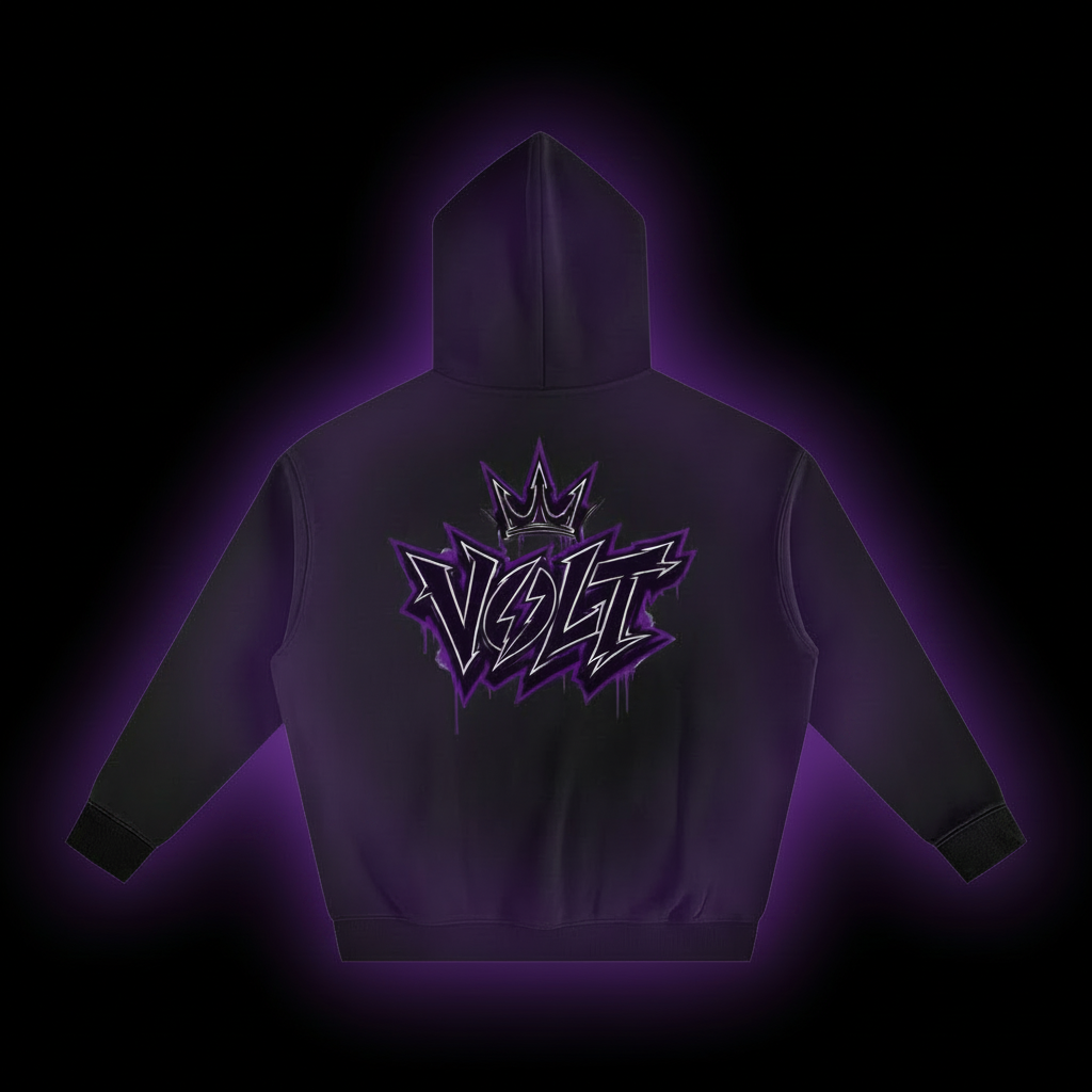 Volt Dual Logo Hoodie (Black Logo)