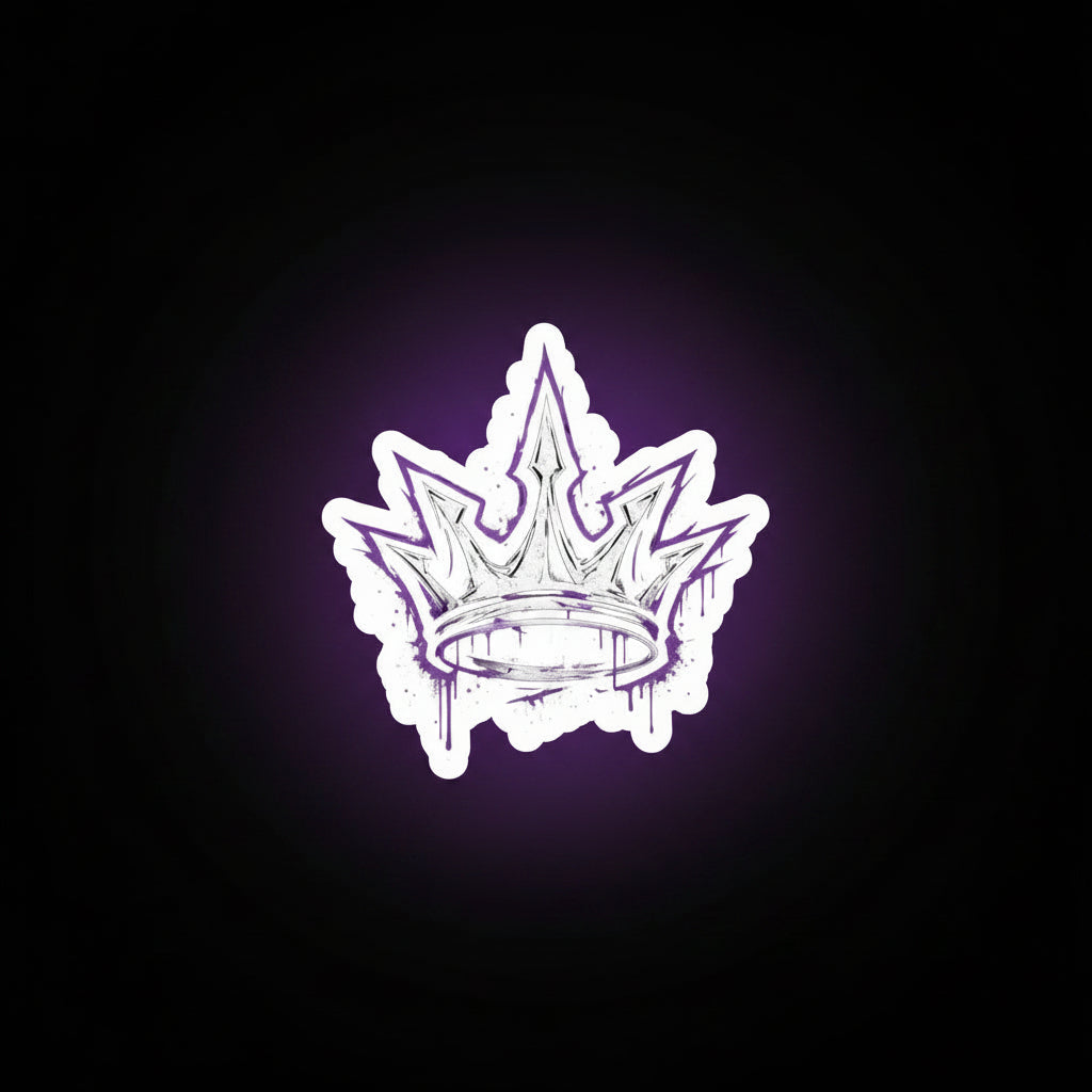 Volt Sticker (White/Purple)
